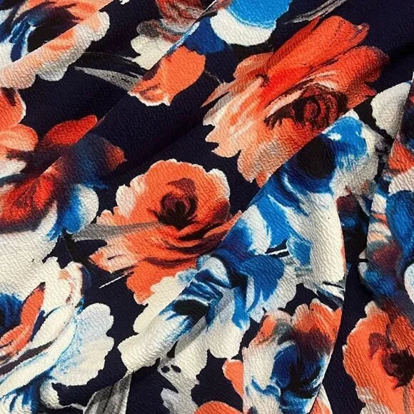 Lily Rose Fit & Flare Dress Floral Short Sleeve Scoop Neck Multicolor Size L - Picture 5 of 7